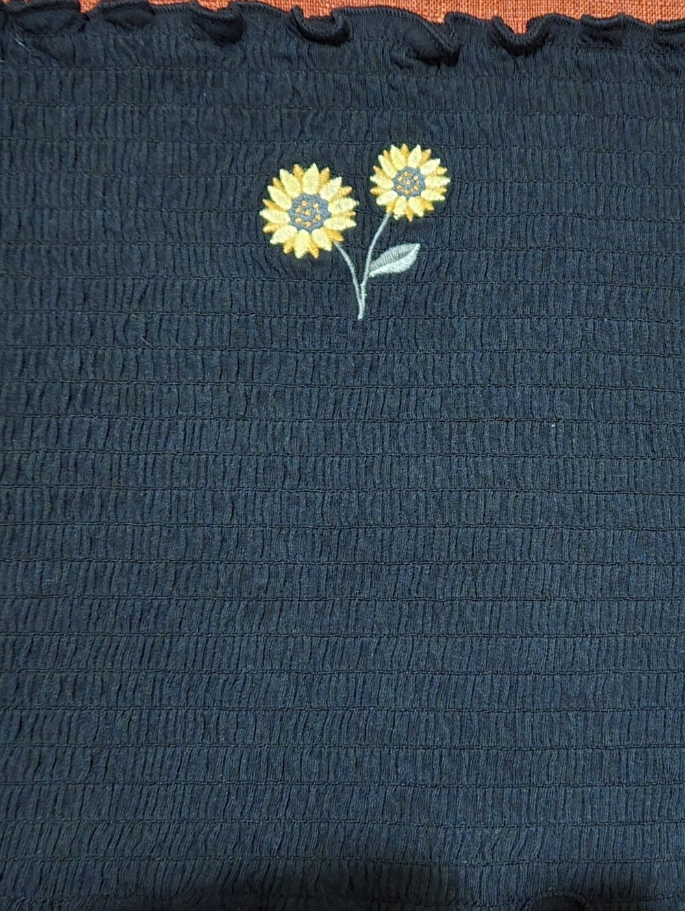 Sunflower Sewn  Black Tube Top New, Perfect Condition.  Large